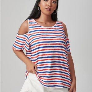 Shein 3XL open shoulder top